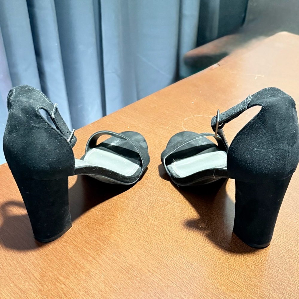Worthington Black Ankle Strap Heels - Picture 4 of 4
